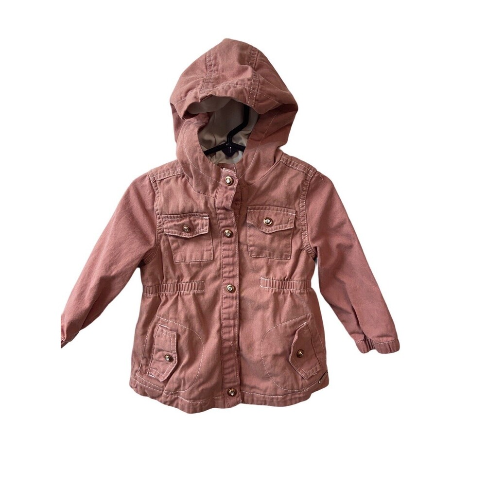 Tahari Baby Hooded Jacket Girls 2T  Pink Damaged Play Condition